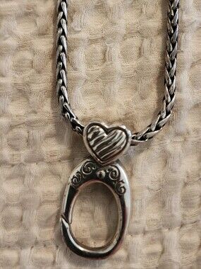 Brighton Silver Charm Pendant Or Lanyard Necklace Excellent Condition